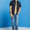 ESPRIT Kurzarm - Overhemd - Navy