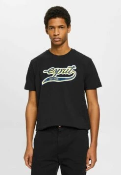 ESPRIT Mit Retro-Logo - T-Shirt Print - Black