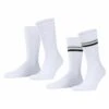 ESPRIT Tennis Stripe 2-Pack With Pattern - Sokken - White Mix
