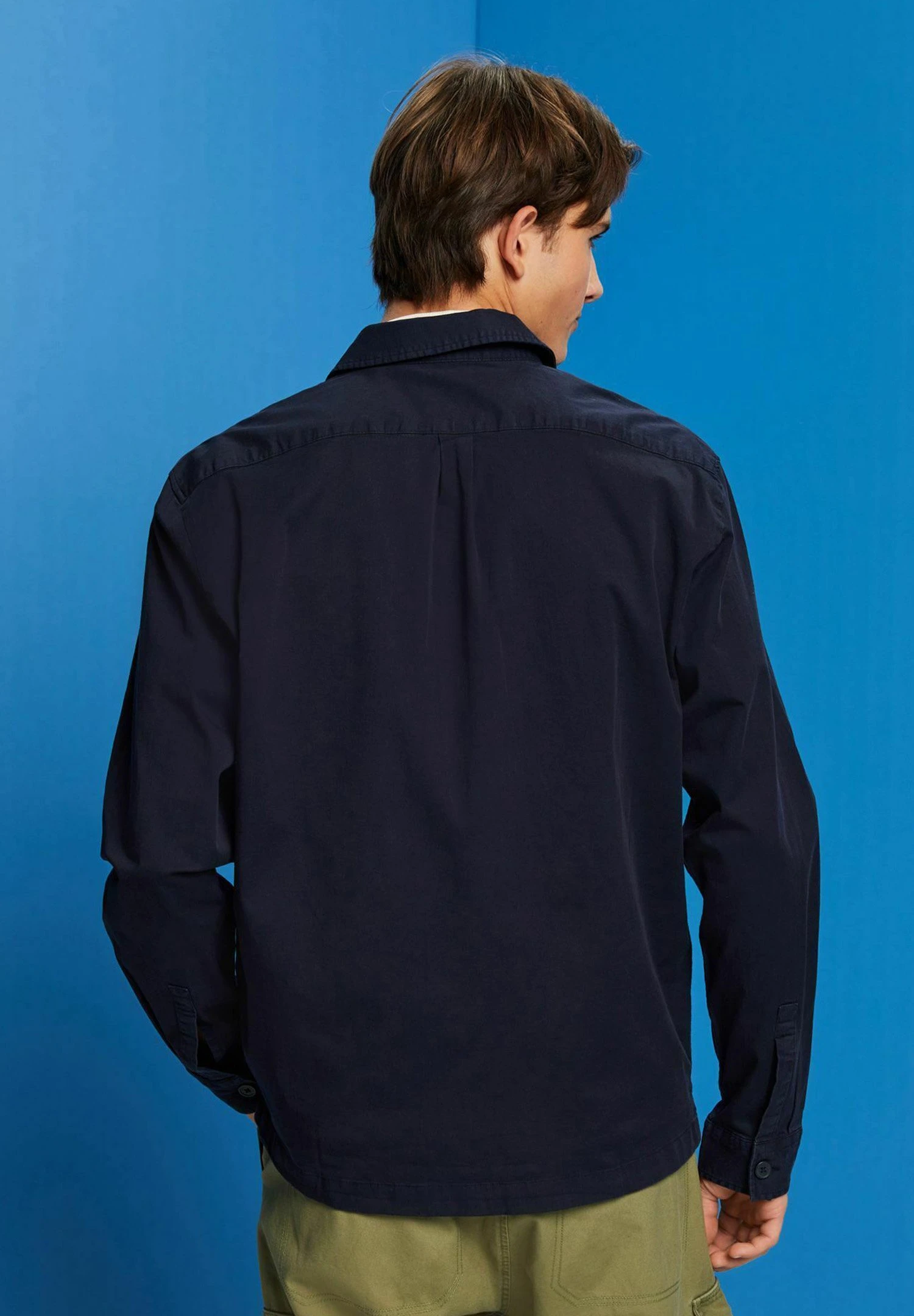 ESPRIT Mit Zwei Brusttaschen - Overhemd - Navy 3 ESPRIT Mit Zwei Brusttaschen - Overhemd - Navy - Afbeelding 3