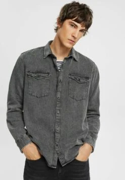 ESPRIT Keylook- Overhemd - Black Dark Washed