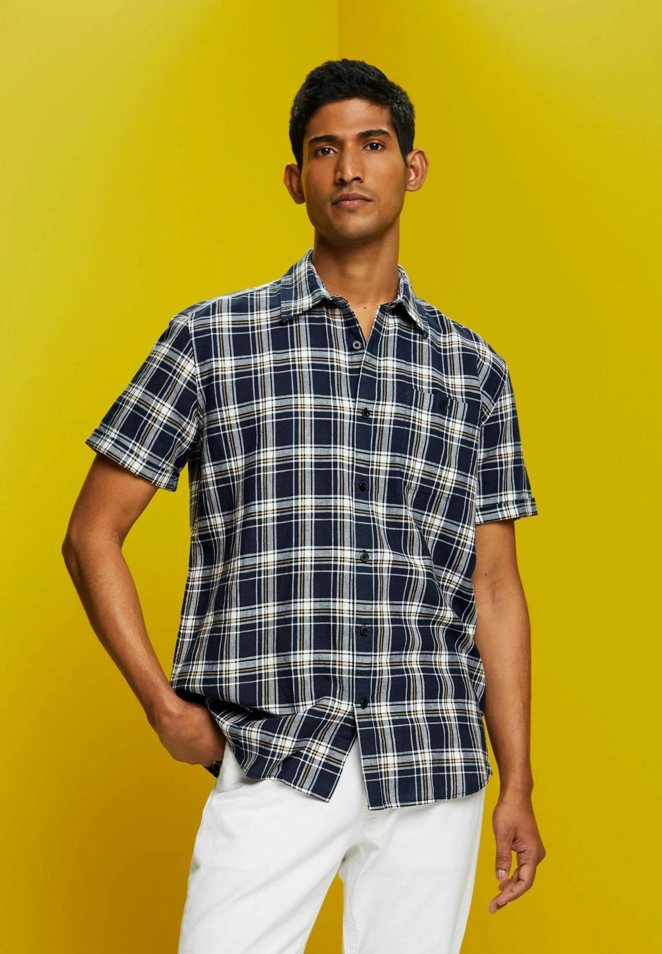 ESPRIT Overhemd - Navy 4 ESPRIT Overhemd - Navy - Afbeelding 4