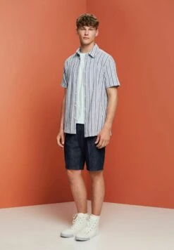 Edc By Esprit Kurzärmeliges- Overhemd - Dark Blue -ESPRIT Winkel 69ce8124fd7e40ae9a62a88d484bde2f