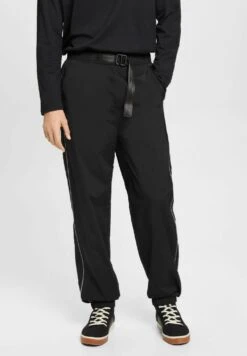 ESPRIT Zulaufendem Bein - Broek - Black