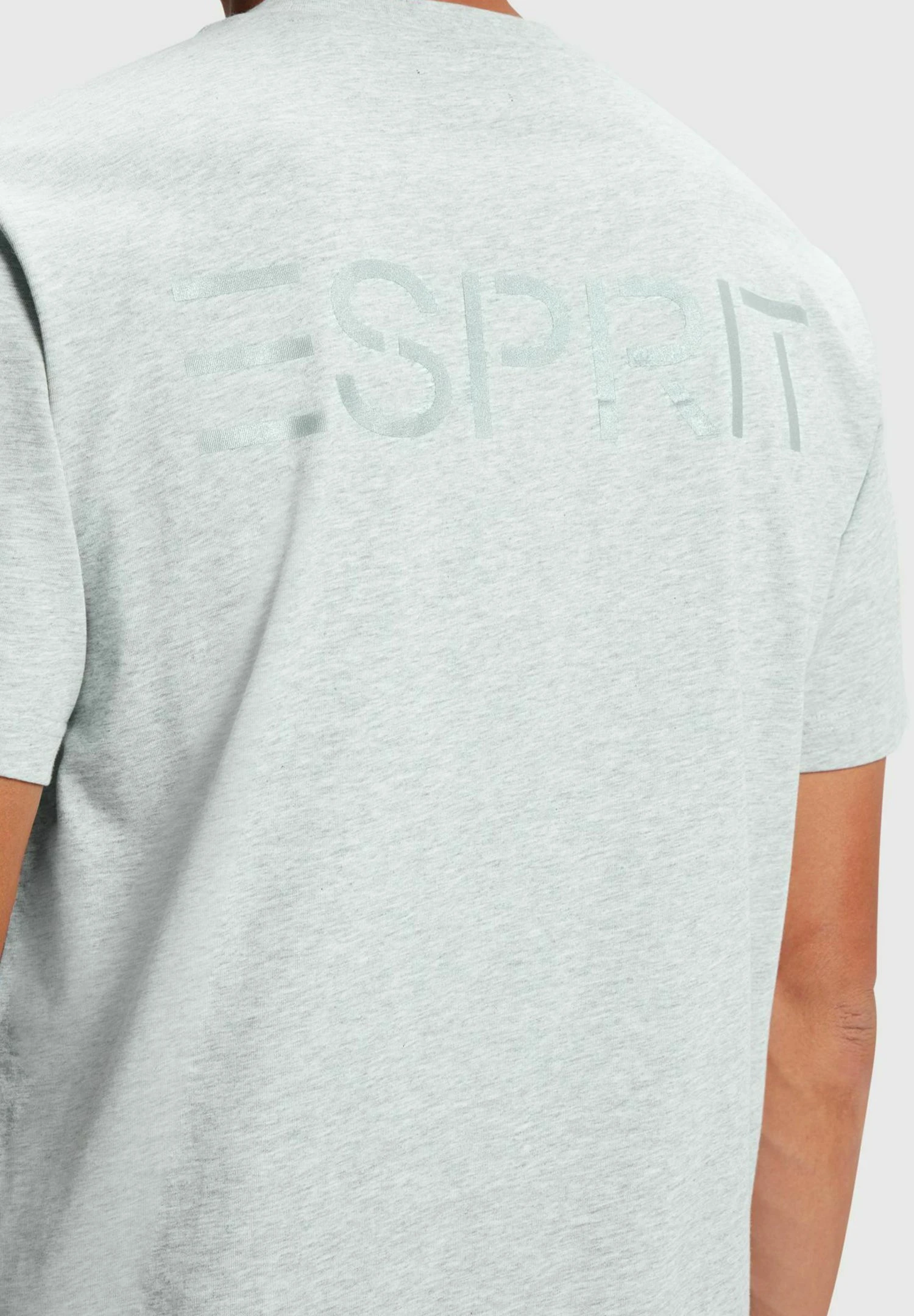 ESPRIT Dolphin - T-Shirt Print - Light Grey New 4 ESPRIT Dolphin - T-Shirt Print - Light Grey New - Afbeelding 4