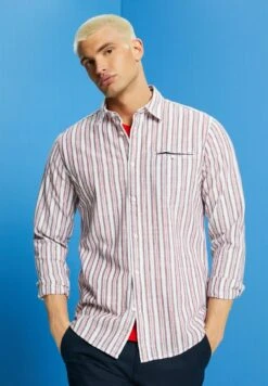 Edc By Esprit Gestreiftes Aus - Overhemd - White -ESPRIT Winkel 72ceda9c8ed54f388ccefb0f20dcd638