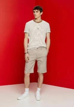 ESPRIT Gestreifte- Shorts - Beige -ESPRIT Winkel 73581eca2d1a4078b3f03038e6dadb65