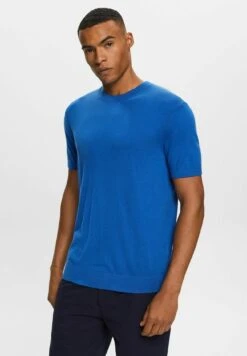 ESPRIT Sweaters - T-Shirt Basic - Bright Blue