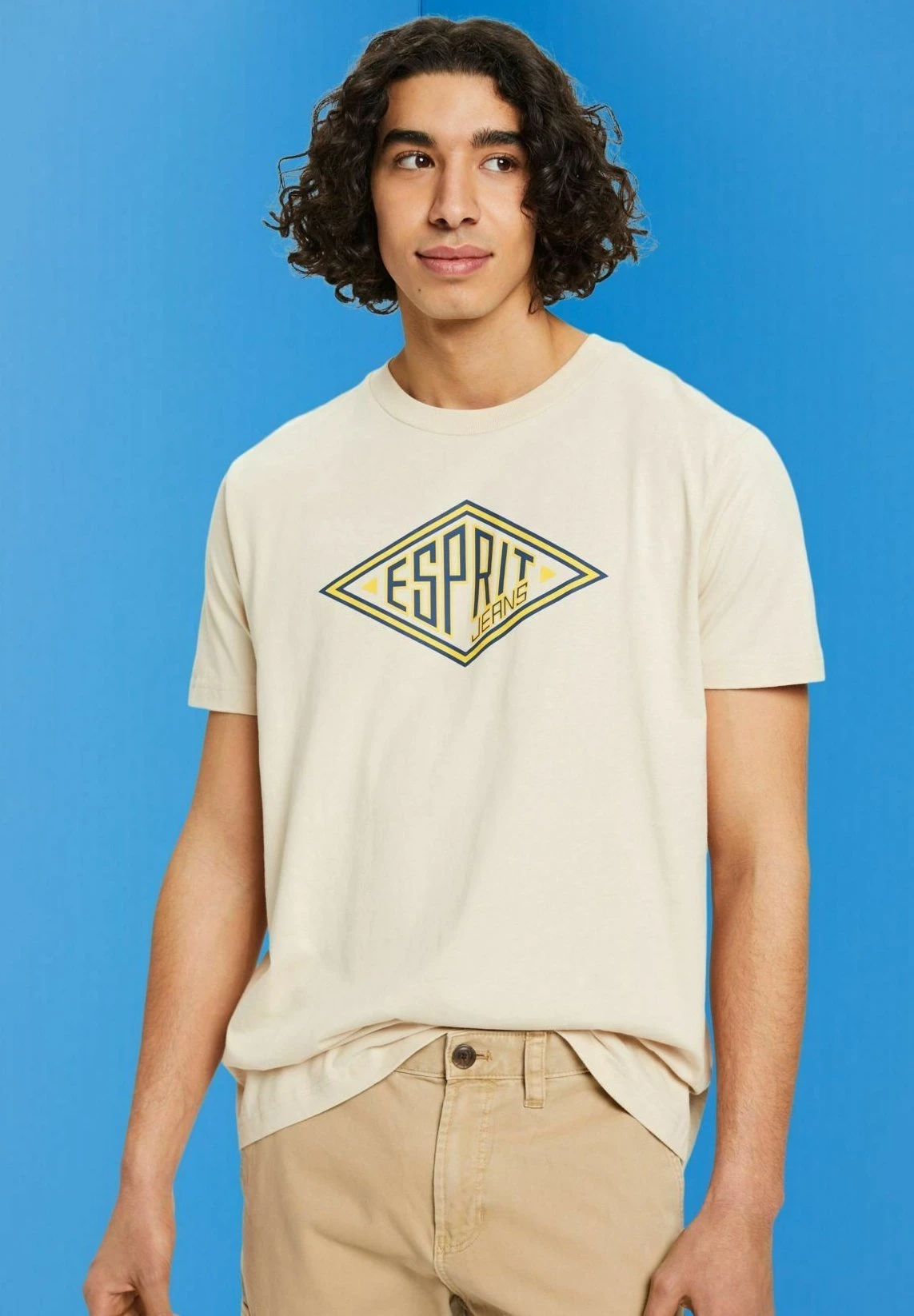 ESPRIT T-Shirt Print - Light Taupe 2 ESPRIT T-Shirt Print - Light Taupe - Afbeelding 2