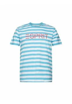 ESPRIT Gestreiftes - T-Shirt Print - Turquoise -ESPRIT Winkel 7e058e50efa24fcca4303a427fca26c0