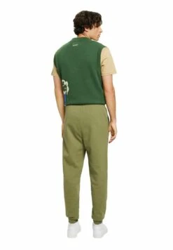 ESPRIT Jogging Mit Logoprint - Trainingsbroek - Olive -ESPRIT Winkel 7ec44fab66da477b94acf19636665e4b