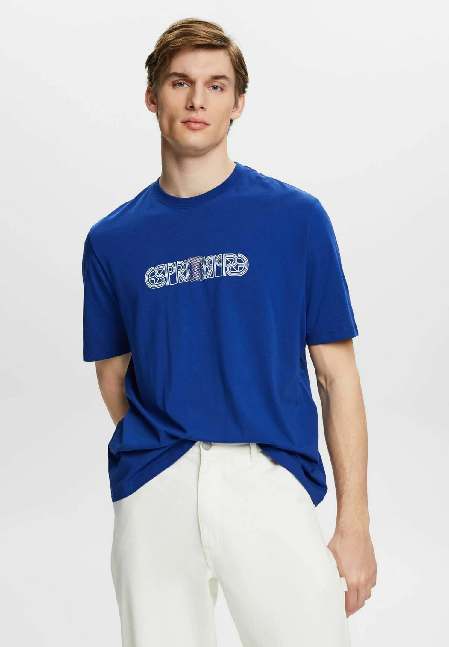 Edc By Esprit Mit Logo-Print In Lockerer Passform - T-Shirt Print - Ink 1 Edc By Esprit Mit Logo-Print In Lockerer Passform - T-Shirt Print - Ink