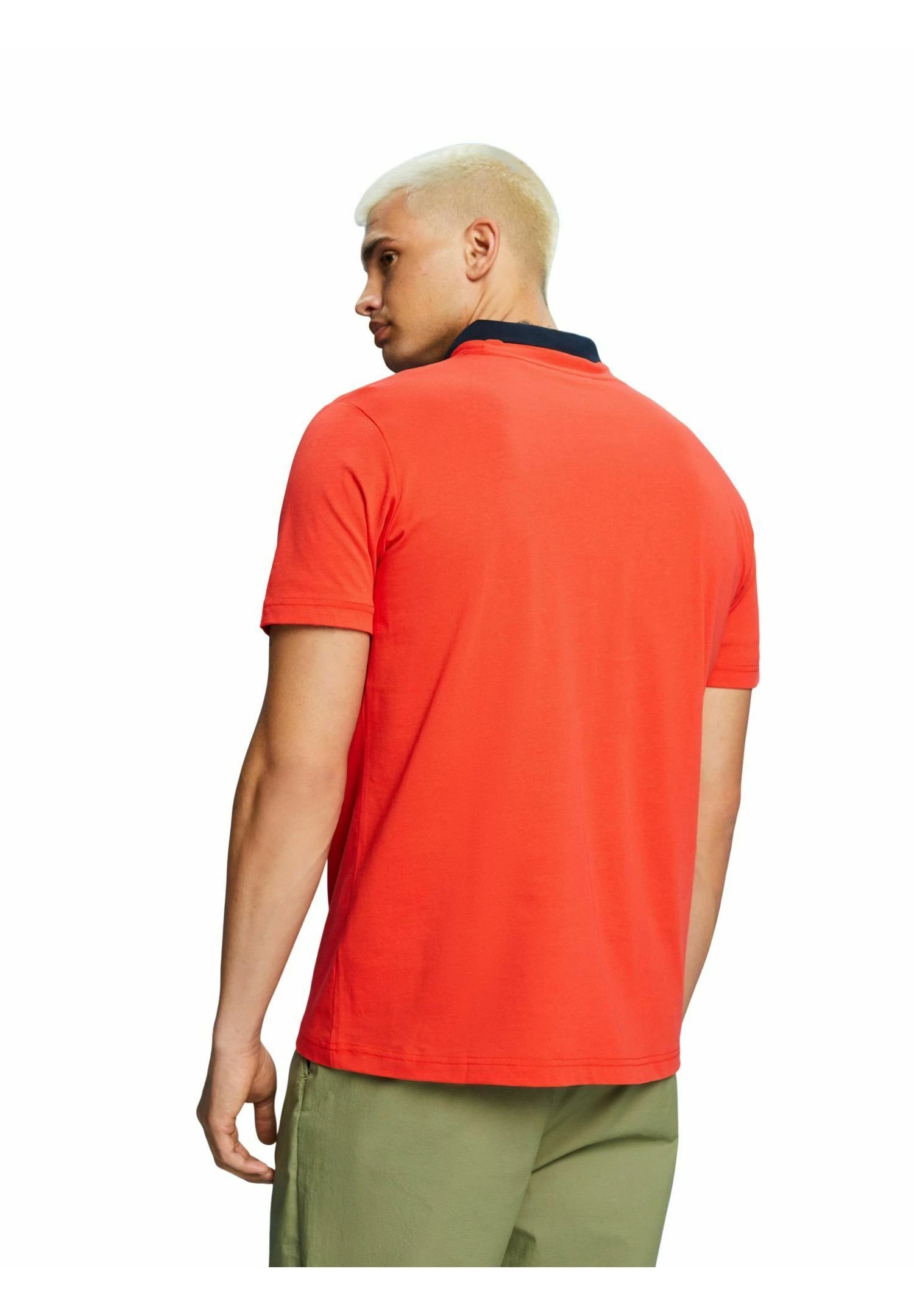 ESPRIT Mit Geometrischem Love-Print - T-Shirt Print - Orange Red 2 ESPRIT Mit Geometrischem Love-Print - T-Shirt Print - Orange Red - Afbeelding 2