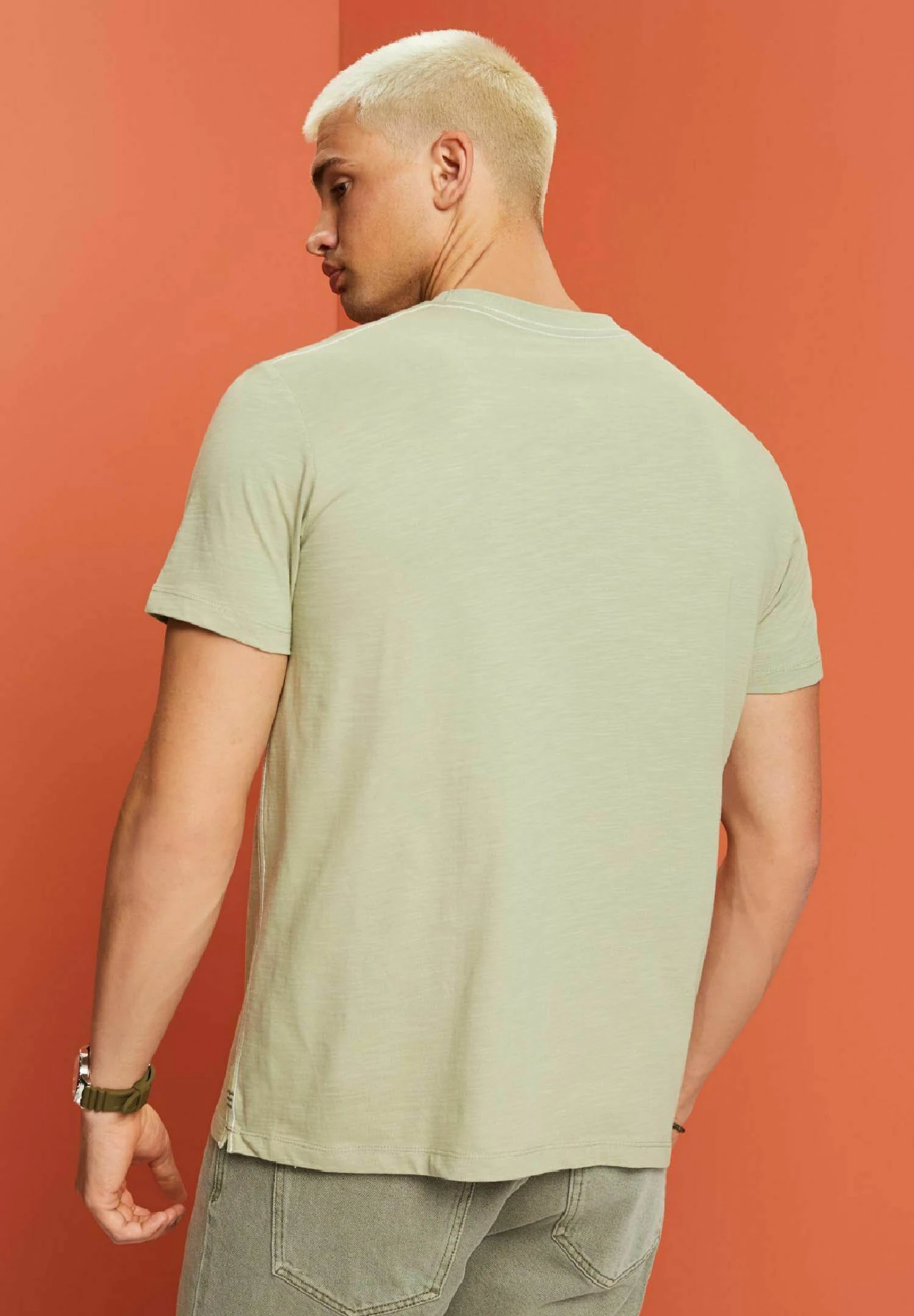 ESPRIT T-Shirt Basic - Light Green 5 ESPRIT T-Shirt Basic - Light Green - Afbeelding 5