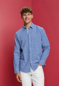 Edc By Esprit Button Down Mit Vichy Muster - Overhemd - Ink -ESPRIT Winkel 8c0ffc0f91dc40ba96edd65ed0d9719e