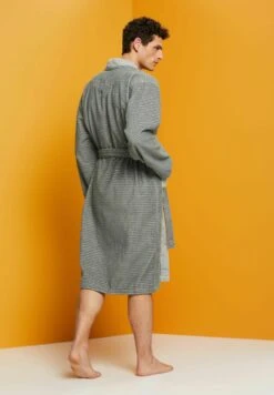 ESPRIT Mit Strukturstreifen - Badjas - Anthracite -ESPRIT Winkel 8cfdf8d4909f47748401ba32d1a56d42