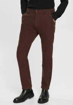ESPRIT Sus F Brushed H - Chino - Dark Brown