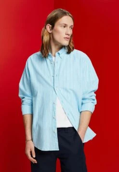 ESPRIT Streifen Mit Anteil - Overhemd - Turquoise -ESPRIT Winkel 9574e124bcbb424e9cc358ac7710c615