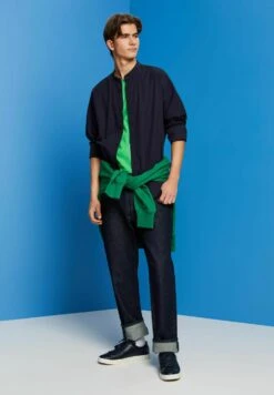 ESPRIT Strukturiertes- Overhemd - Navy