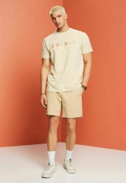 ESPRIT Mit Logo - T-Shirt Print - Beige -ESPRIT Winkel 9e44ac300b5b4326890b2c9c053c3154