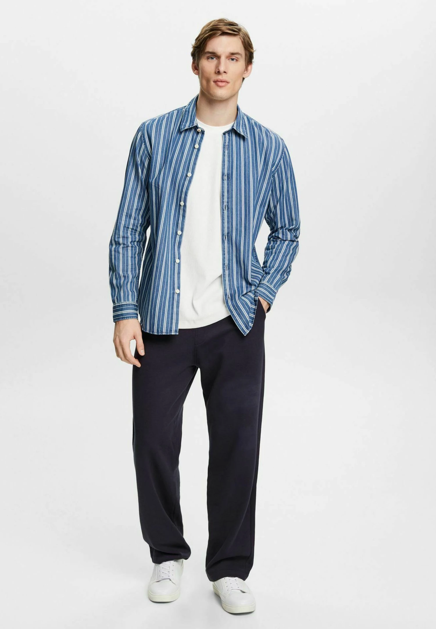 Edc By Esprit Mit Streifen - Overhemd - Ice 2 Edc By Esprit Mit Streifen - Overhemd - Ice - Afbeelding 2