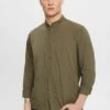 Edc By Esprit Mit Stehkragen - Overhemd - Khaki Green
