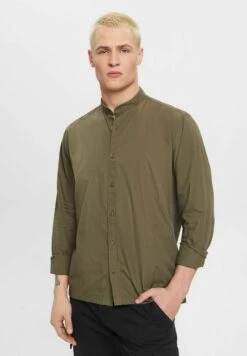 Edc By Esprit Mit Stehkragen - Overhemd - Khaki Green