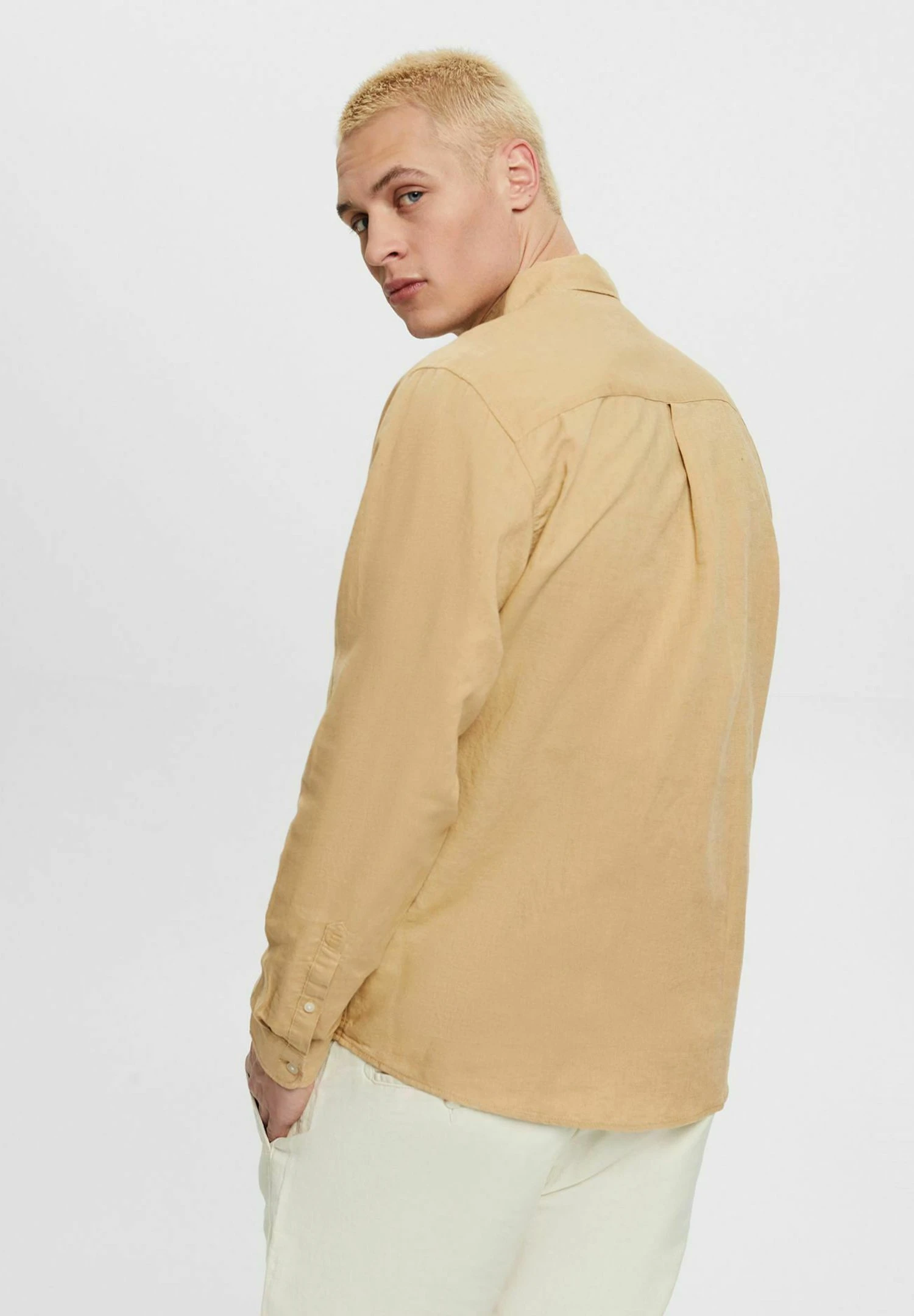 ESPRIT Regular Fit - Overhemd - Beige 3 ESPRIT Regular Fit - Overhemd - Beige - Afbeelding 3