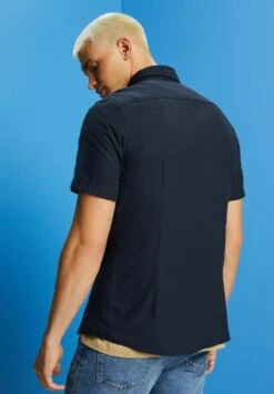 ESPRIT Kurzarm - Overhemd - Navy -ESPRIT Winkel a8fe4b3603854fe5a93dea3e35f3aa1f