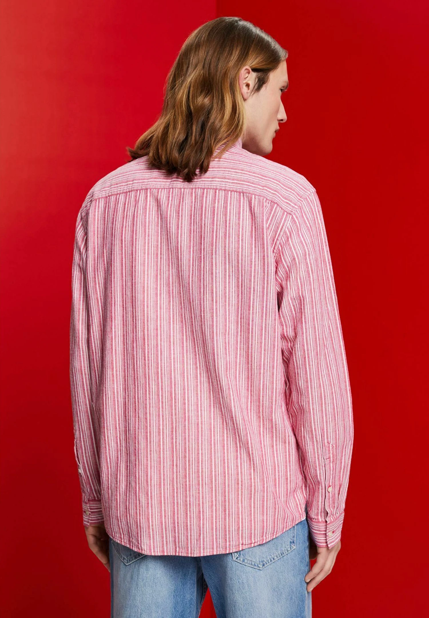 ESPRIT Streifen Mit Anteil - Overhemd - Dark Pink 5 ESPRIT Streifen Mit Anteil - Overhemd - Dark Pink - Afbeelding 5