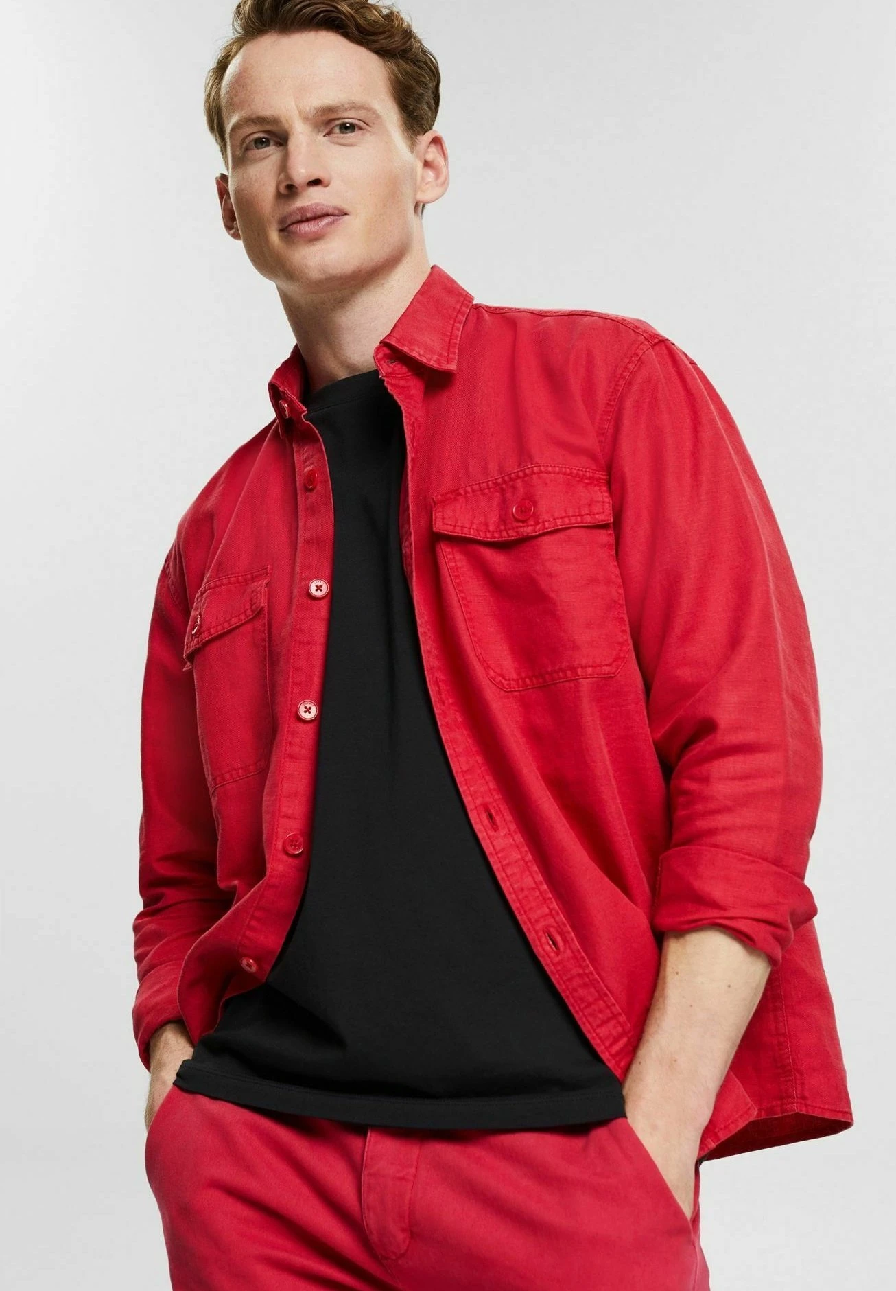 ESPRIT Overhemd - Red 5 ESPRIT Overhemd - Red - Afbeelding 5