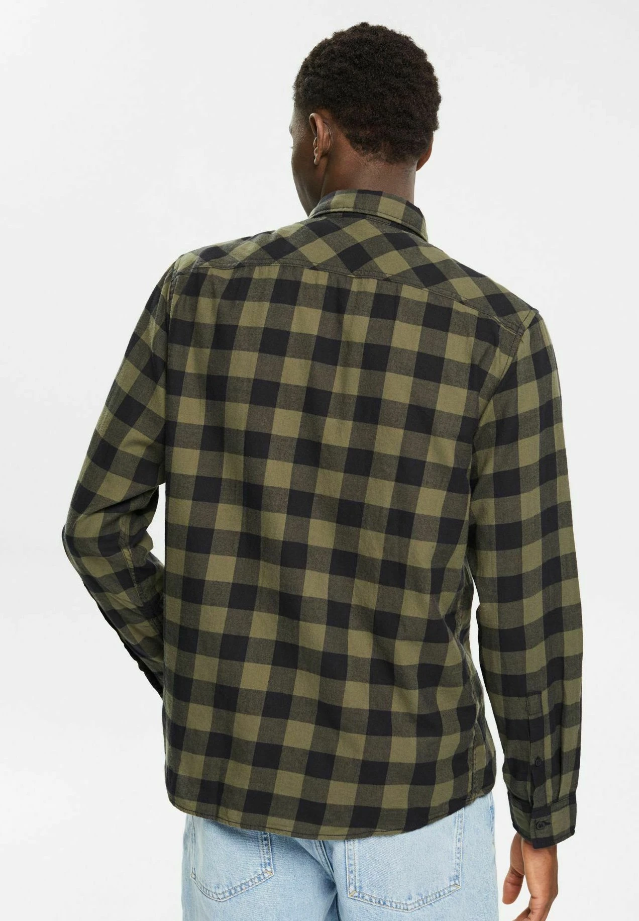 Edc By Esprit Regular Fit - Overhemd - Khaki Green 3 Edc By Esprit Regular Fit - Overhemd - Khaki Green - Afbeelding 3