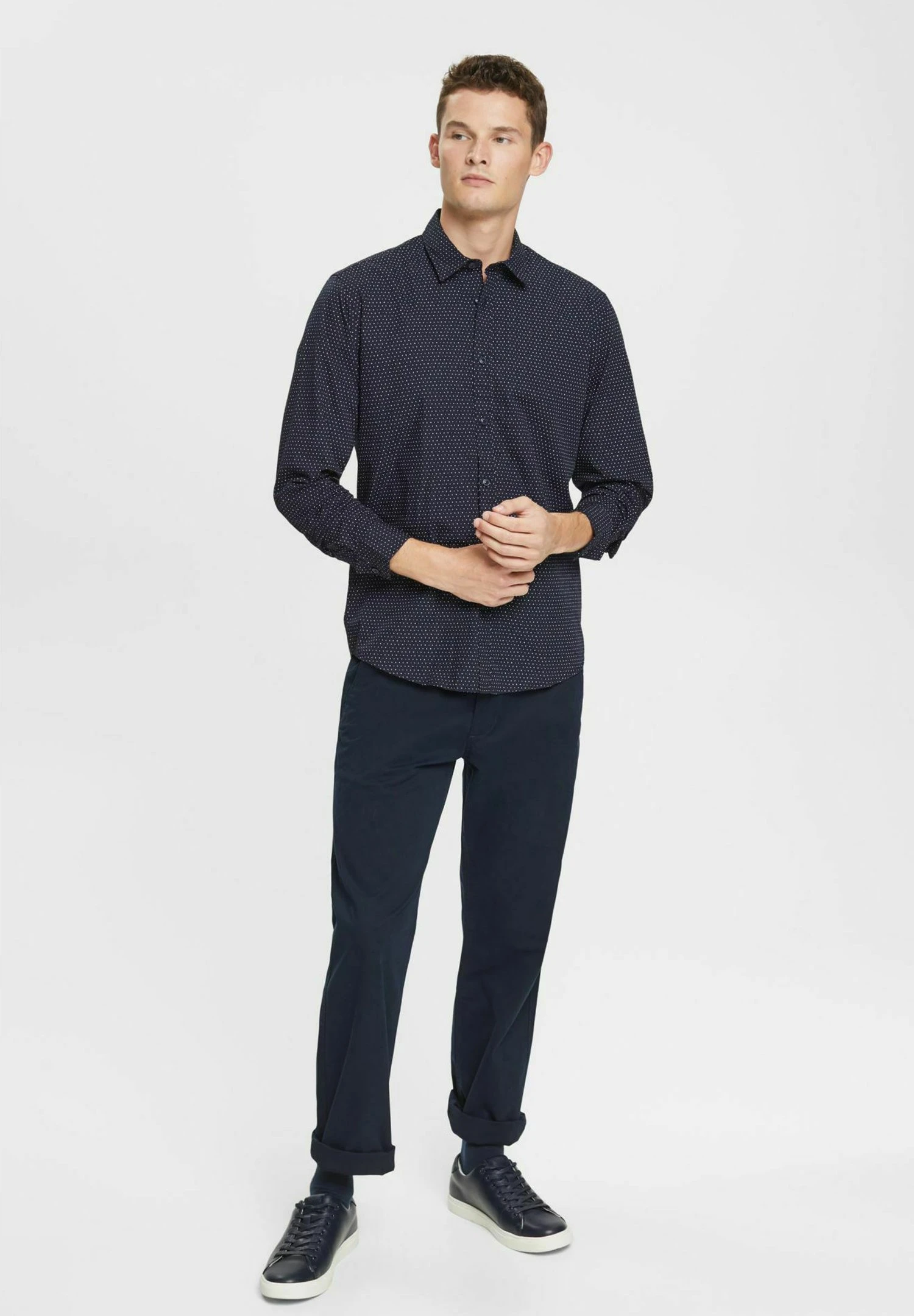 ESPRIT Slim Fit - Overhemd - Navy 2 ESPRIT Slim Fit - Overhemd - Navy - Afbeelding 2
