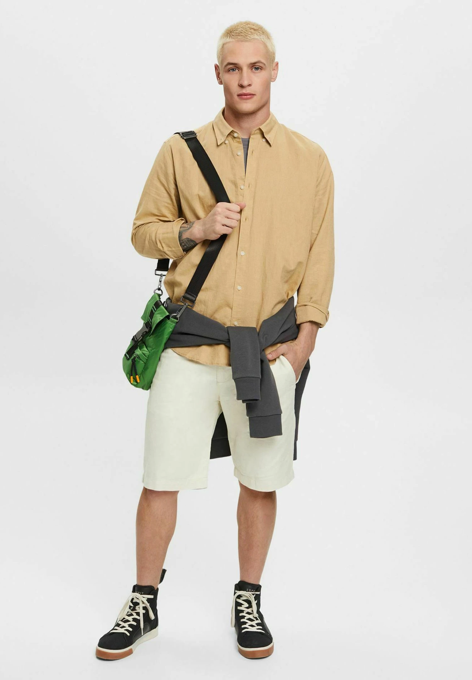 ESPRIT Regular Fit - Overhemd - Beige 2 ESPRIT Regular Fit - Overhemd - Beige - Afbeelding 2