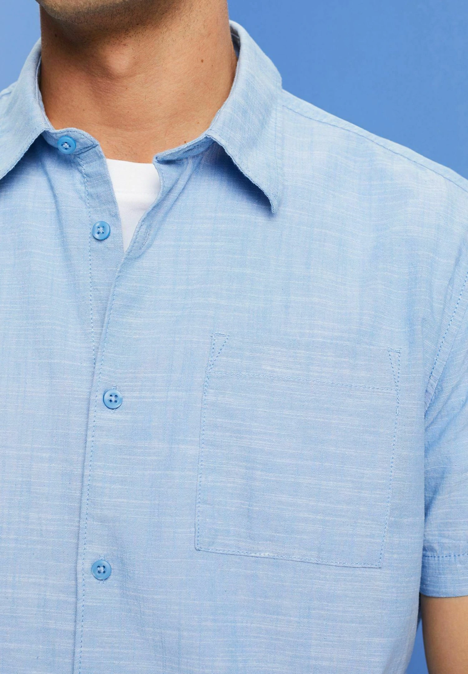 ESPRIT 043Cc2F307 - Overhemd - Light Blue 7 ESPRIT 043Cc2F307 - Overhemd - Light Blue - Afbeelding 7