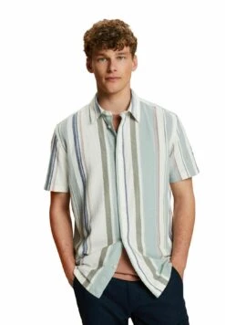 ESPRIT Kurzarm Mit Streifen - Overhemd - Dusty Green