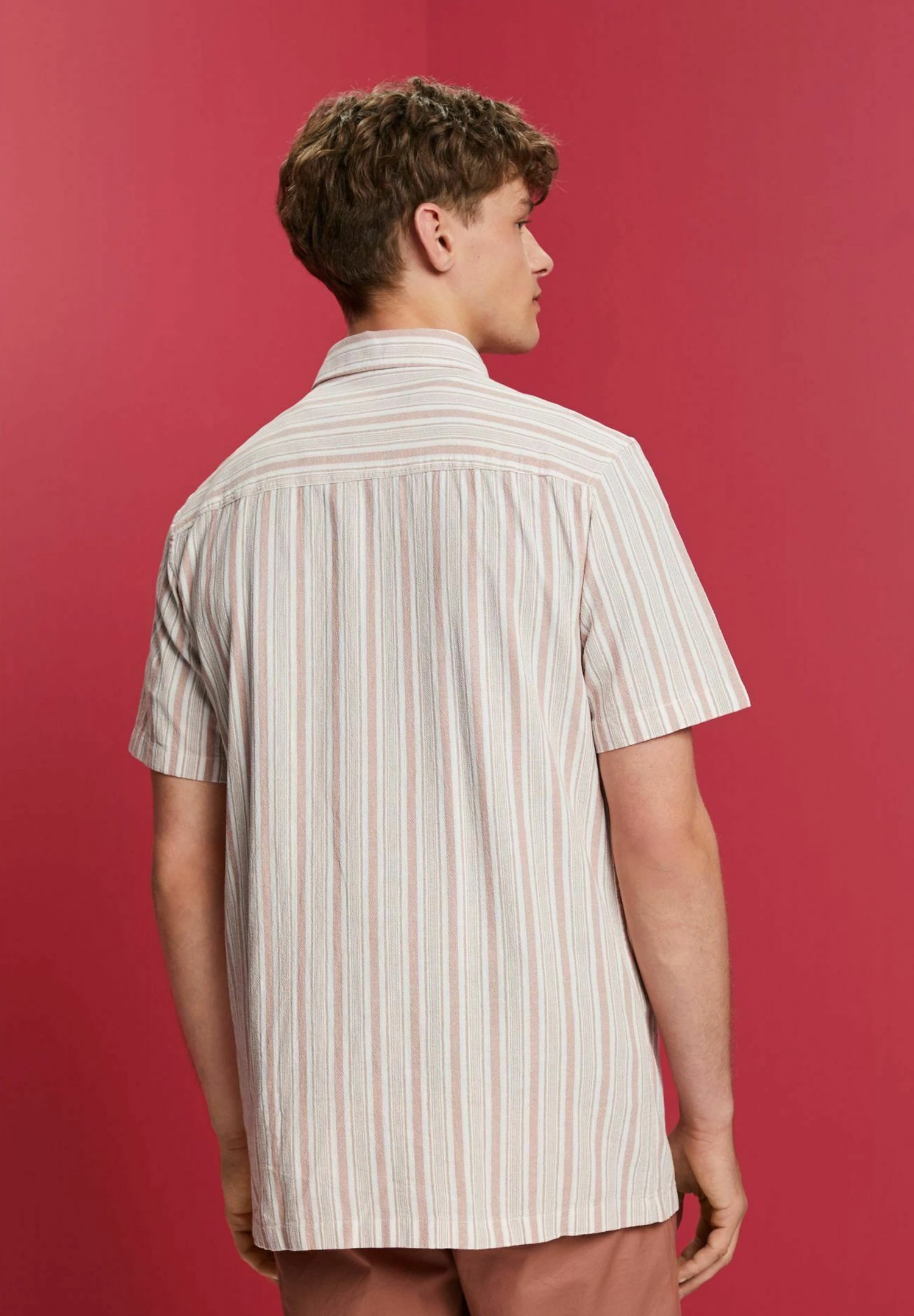 Edc By Esprit Kurzärmeliges- Overhemd - Dark Old Pink 5 Edc By Esprit Kurzärmeliges- Overhemd - Dark Old Pink - Afbeelding 5