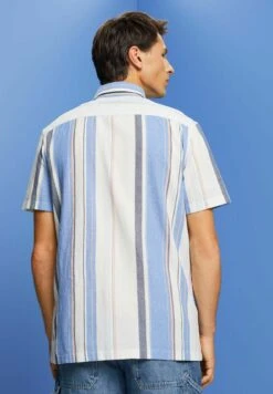 ESPRIT Kurzarm Mit Streifen - Overhemd - Bright Blue -ESPRIT Winkel ce07001e70244ea7bb5a2be32ace16d2