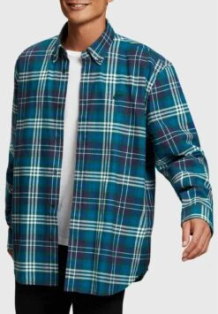 ESPRIT Kariertes- Overhemd - Teal Blue