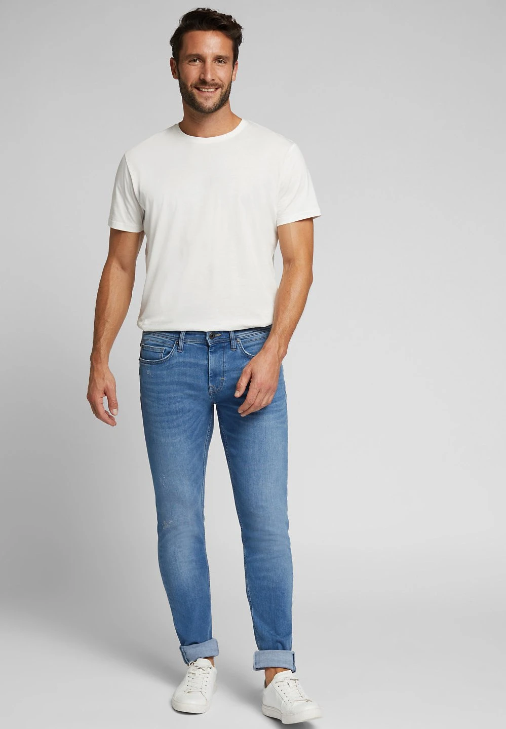 ESPRIT Slim Fit Jeans - Blue Light Washed 2 ESPRIT Slim Fit Jeans - Blue Light Washed - Afbeelding 2