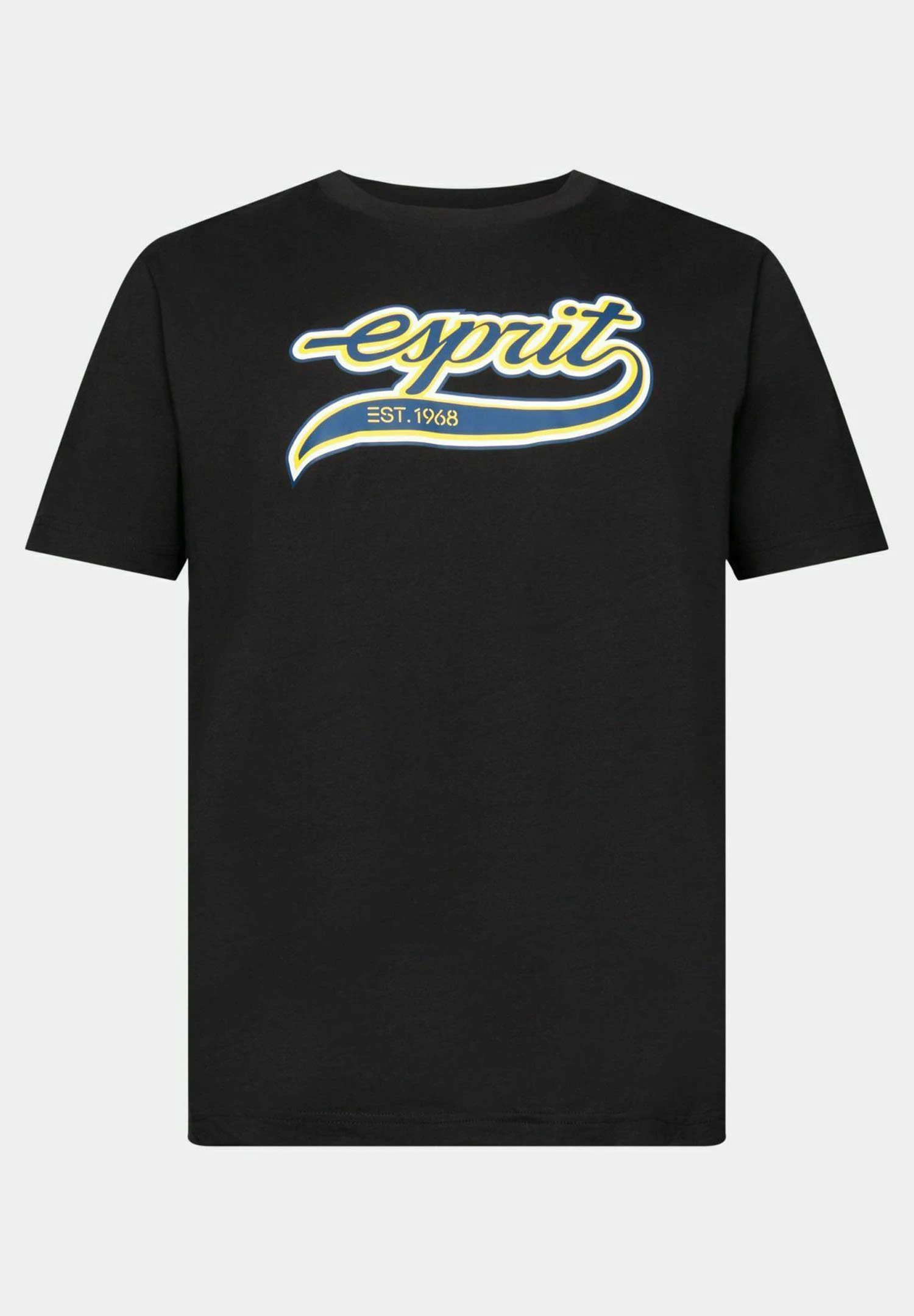 ESPRIT Mit Retro-Logo - T-Shirt Print - Black 7 ESPRIT Mit Retro-Logo - T-Shirt Print - Black - Afbeelding 7