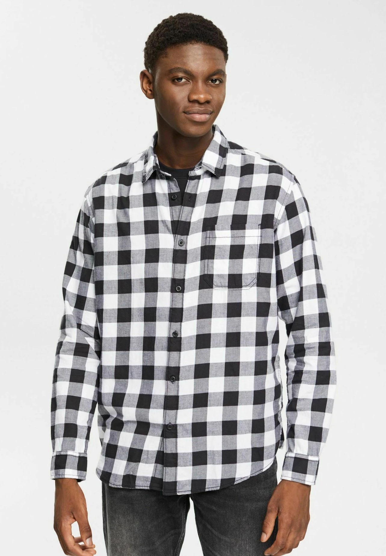 Edc By Esprit Regular Fit - Overhemd - Black 1 Edc By Esprit Regular Fit - Overhemd - Black