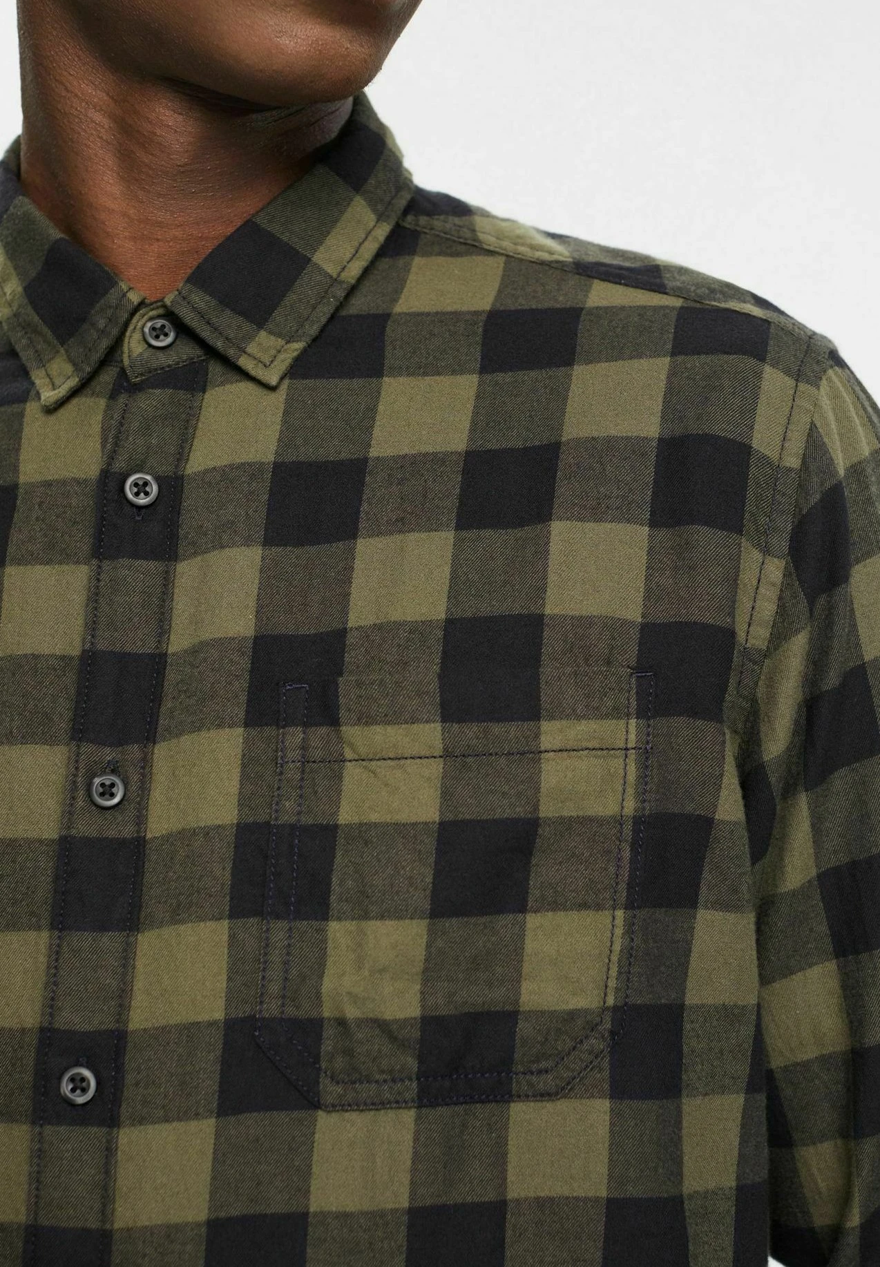 Edc By Esprit Regular Fit - Overhemd - Khaki Green 5 Edc By Esprit Regular Fit - Overhemd - Khaki Green - Afbeelding 5