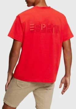 ESPRIT Yagi Archive Mit Logo - T-Shirt Print - Red