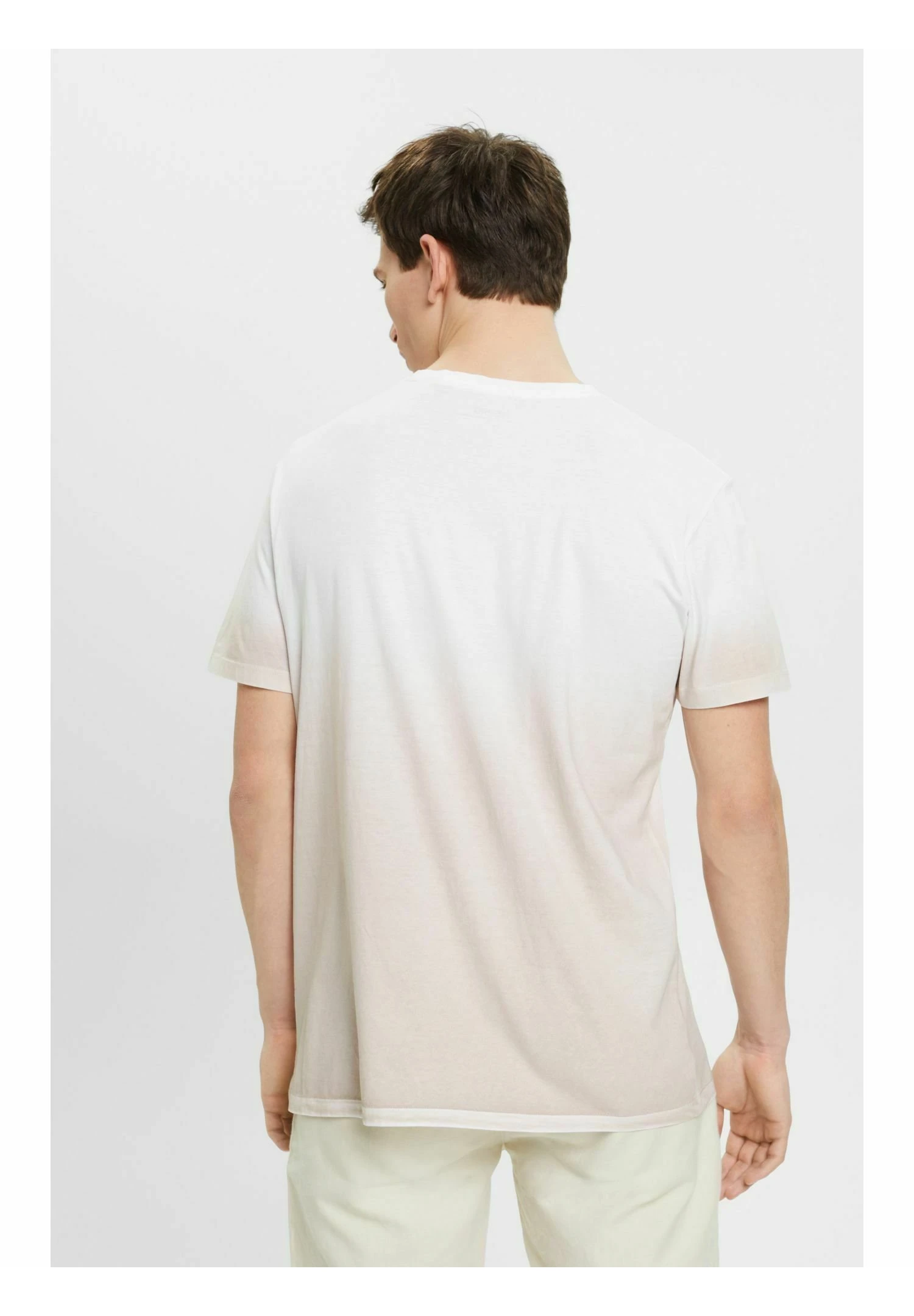 Edc By Esprit Zweifarbig Blass Gefärbtes - T-Shirt Print - White 3 Edc By Esprit Zweifarbig Blass Gefärbtes - T-Shirt Print - White - Afbeelding 3