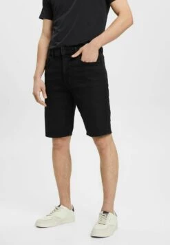 Edc By Esprit Jeansshort - Black Dark Wash