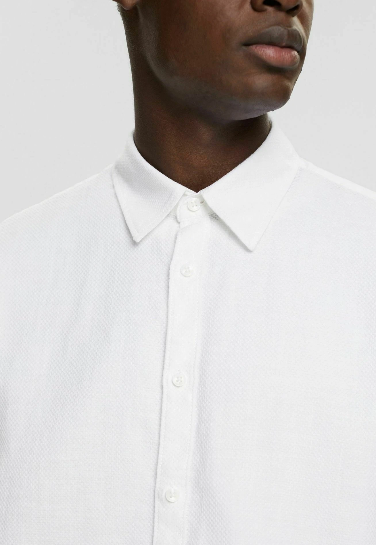 Edc By Esprit Dobby - Overhemd - White 5 Edc By Esprit Dobby - Overhemd - White - Afbeelding 5