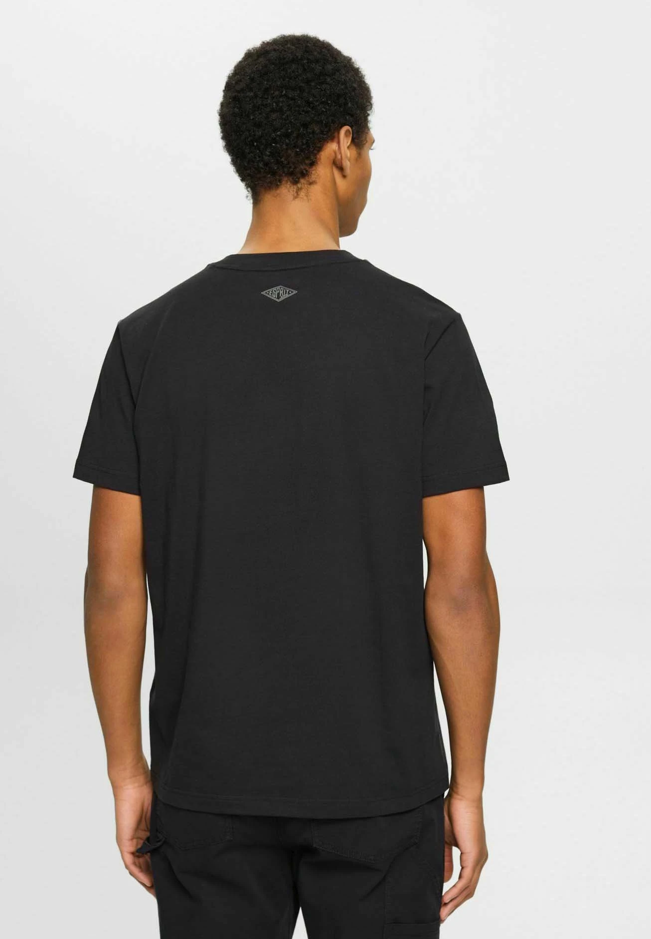 ESPRIT Mit Retro-Logo - T-Shirt Print - Black 3 ESPRIT Mit Retro-Logo - T-Shirt Print - Black - Afbeelding 3