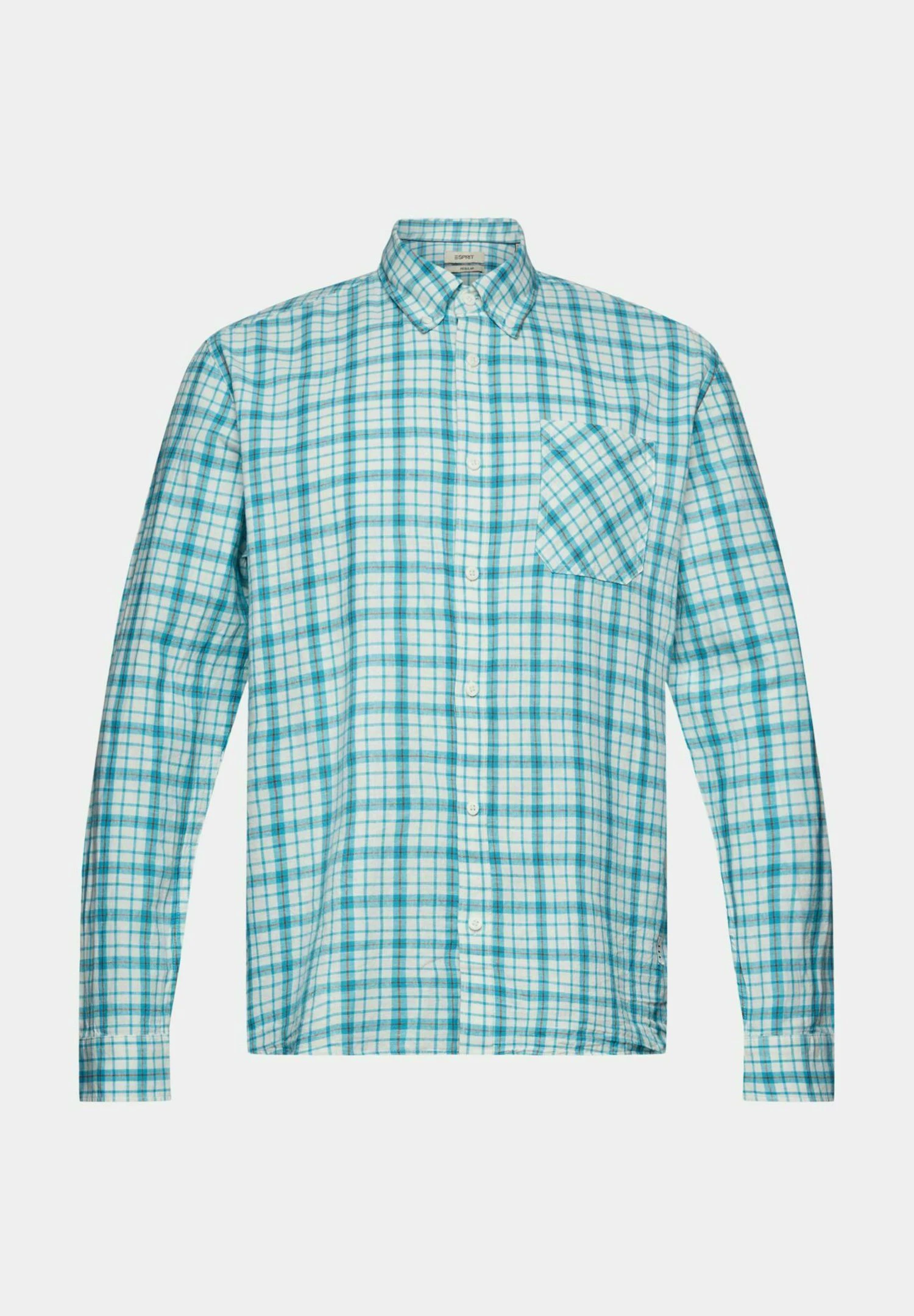 ESPRIT Karierte - Overhemd - Aqua Green 8 ESPRIT Karierte - Overhemd - Aqua Green - Afbeelding 8