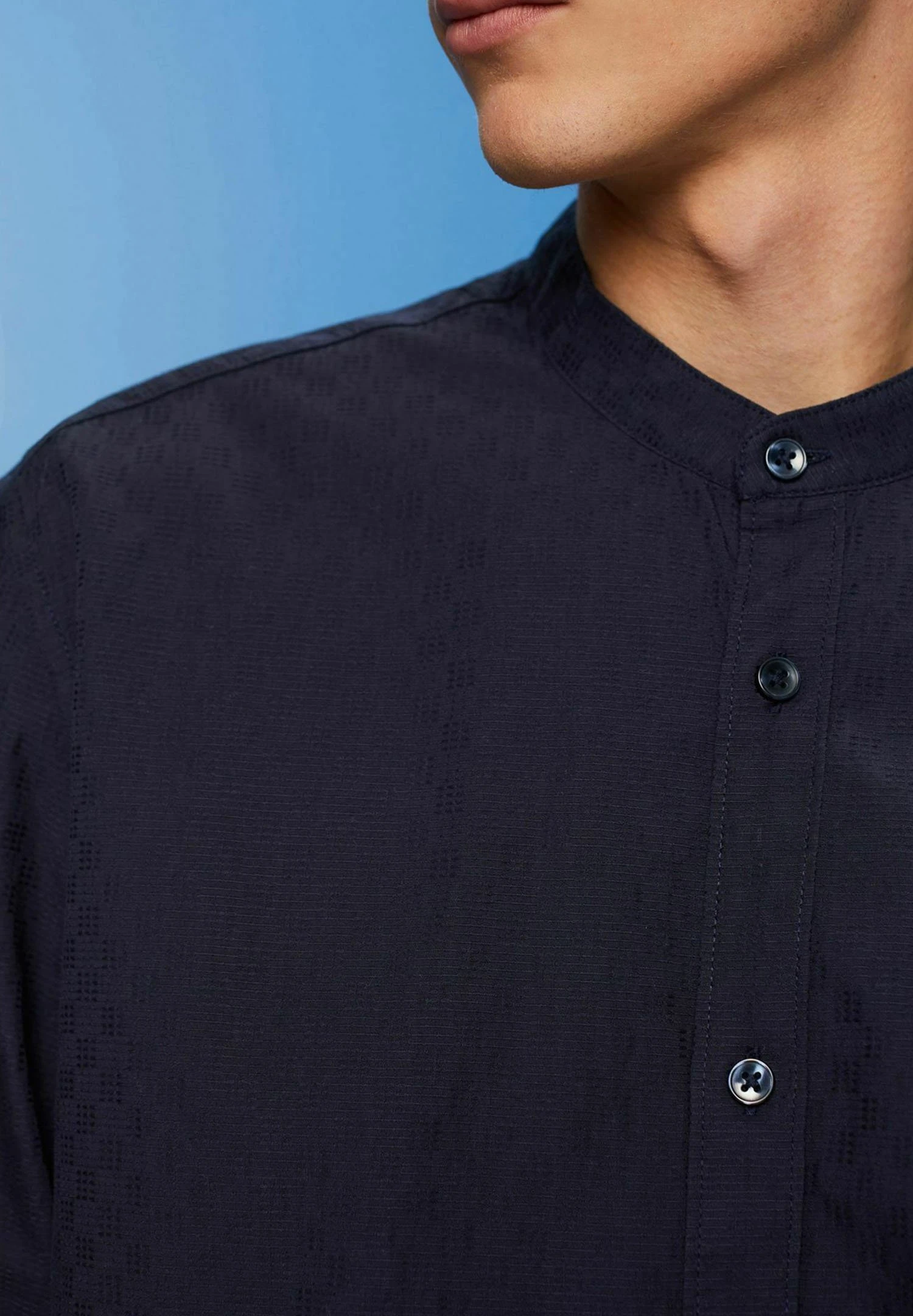 ESPRIT Strukturiertes- Overhemd - Navy 5 ESPRIT Strukturiertes- Overhemd - Navy - Afbeelding 5